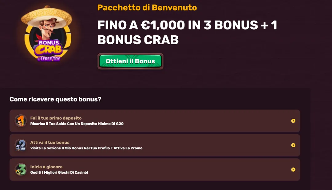 5Gringos Bonus su tre depositi fino a 1.000€